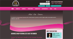 Desktop Screenshot of mywomensdoc.com
