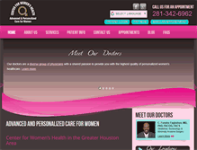 Tablet Screenshot of mywomensdoc.com